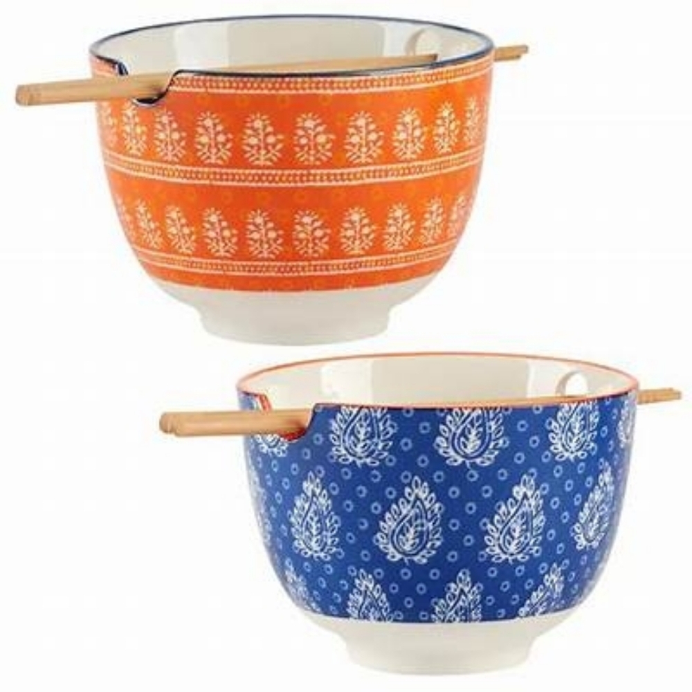 Certified International Carnival Multi 2-pc. Ramen Bowls Set